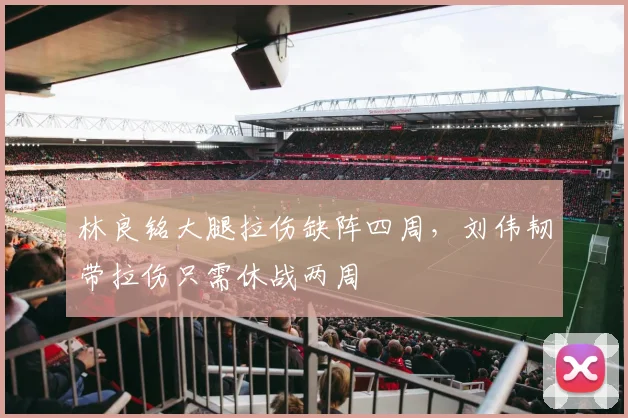 林良铭大腿拉伤缺阵四周，刘伟韧带拉伤只需休战两周
